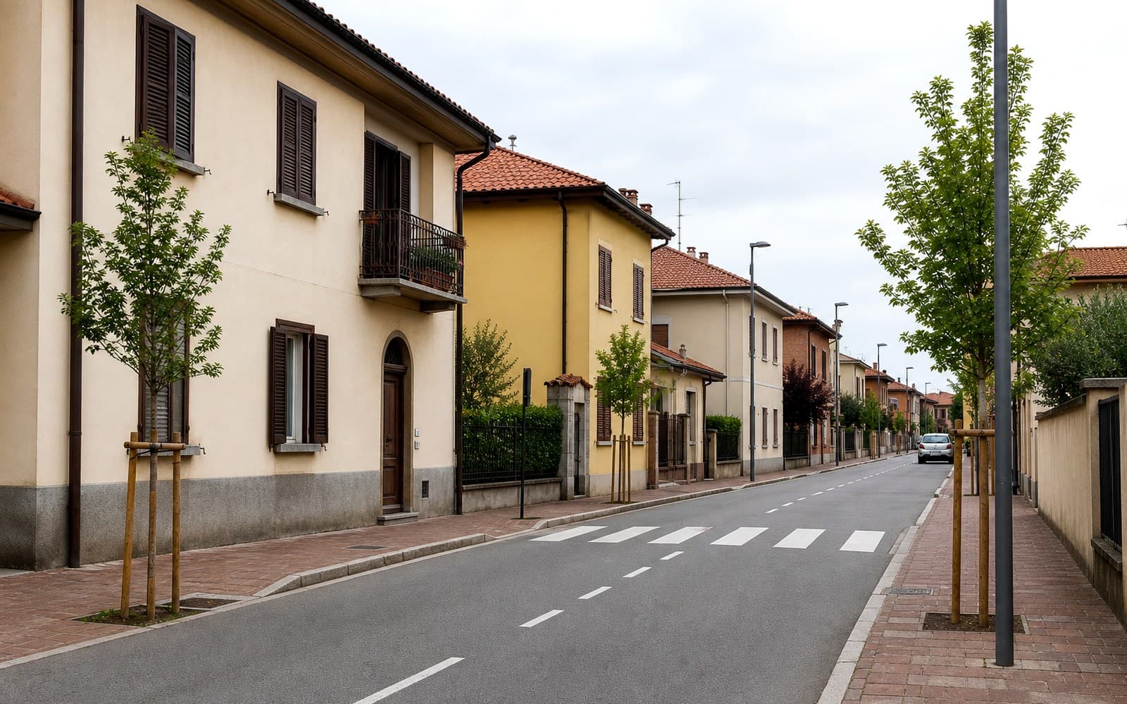 Via residenziale tranquilla a Uboldo